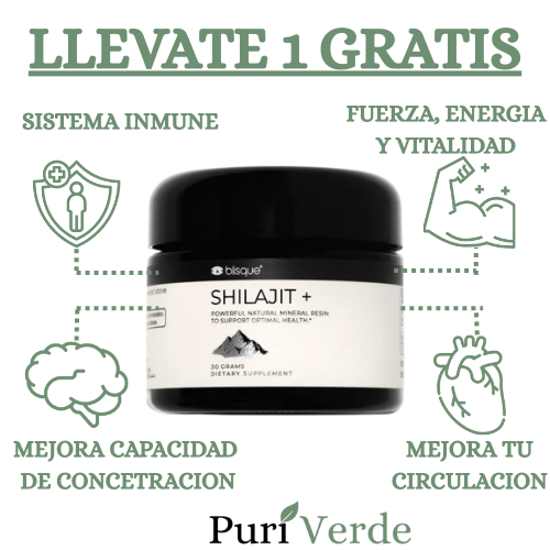 Tratamiento Shilajit Poder Ancestral™ + Llevate 1 GRATIS!